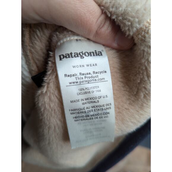 Patagonia Women's Tan Lightweight Fleece Snap-T Pullover XS - Picture 5 of 5